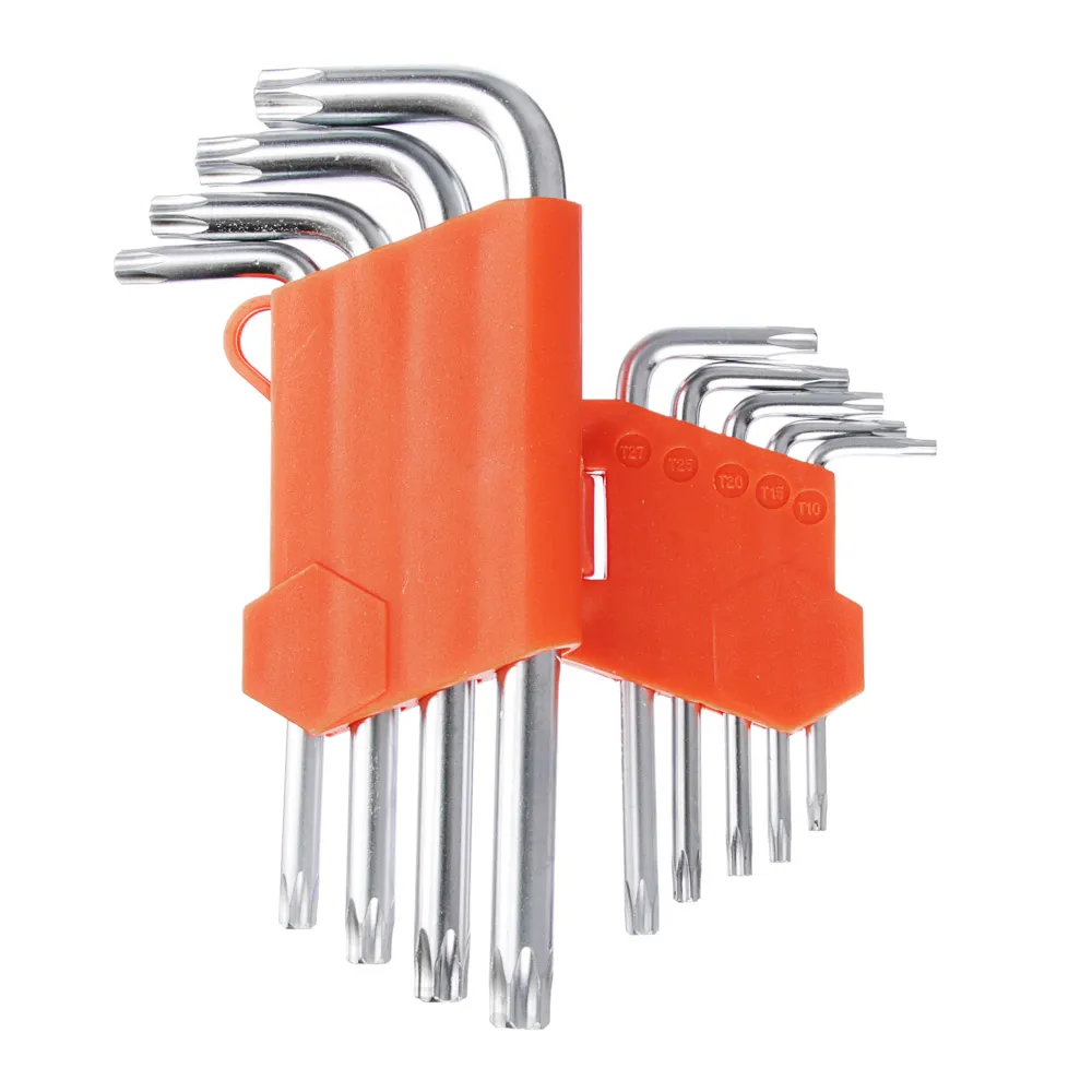 картинка ЕРМАК Набор ключей TORX-профиль 9 пр., T10 - T50, длина 95 - 220мм от магазина Одежда+
