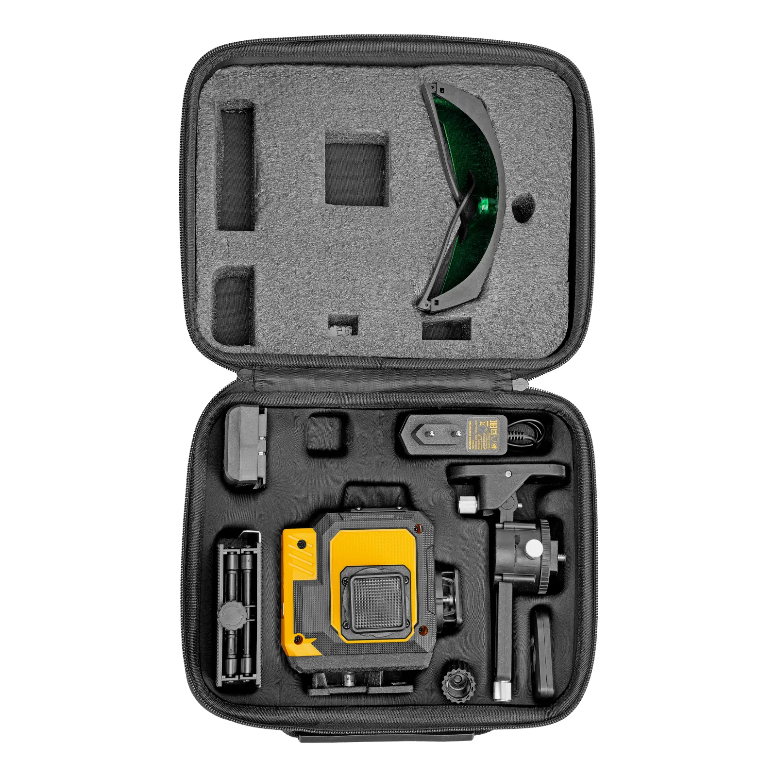 картинка Лазерный уровень мультипризменный DLV-360-3C, 30 м, зеленый луч, Li-Ion 2,4 Aч, кейс// Denzel от магазина Одежда+